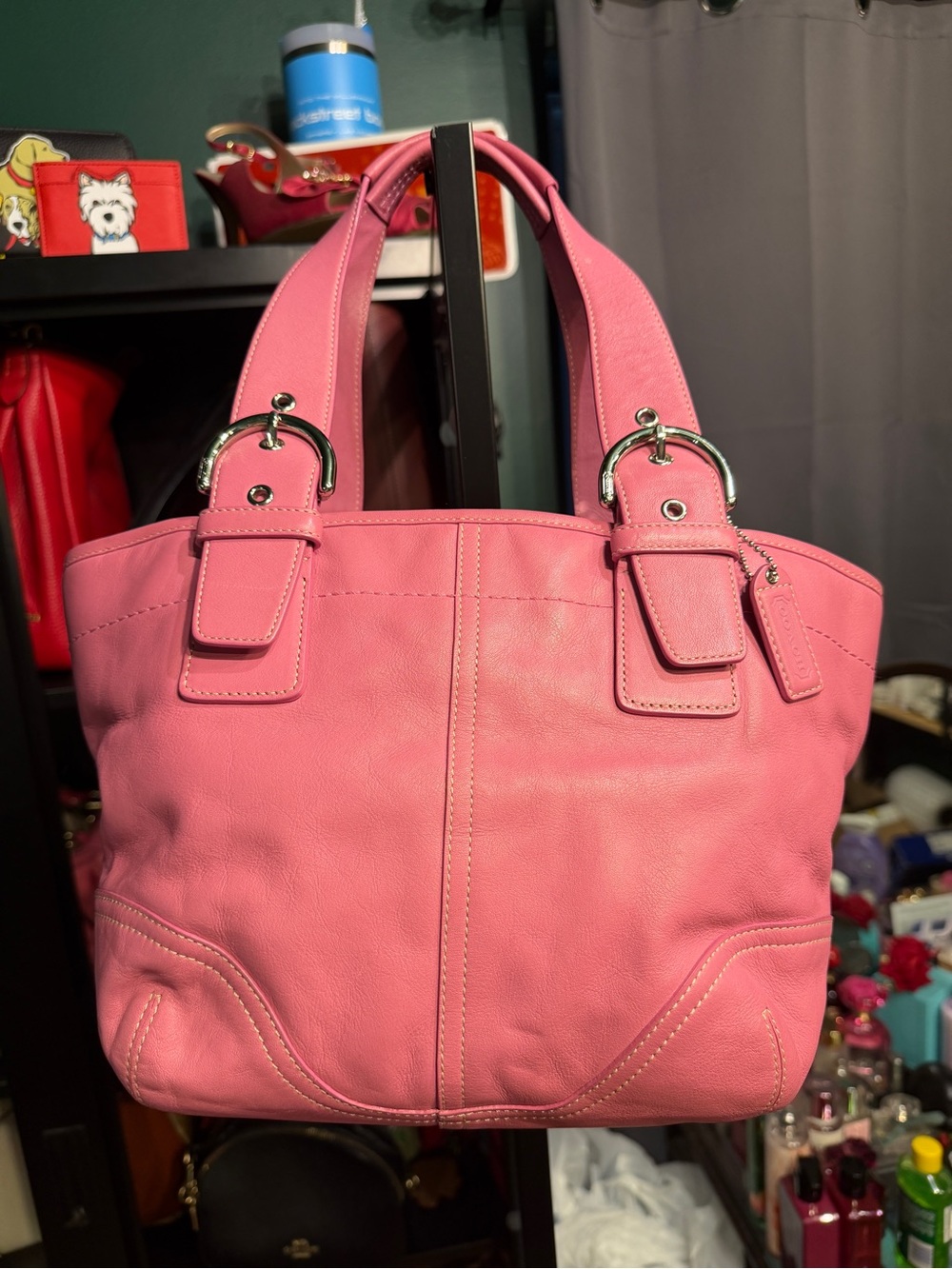 Coach Vintage Soho Leather Tote with Silver Hardware